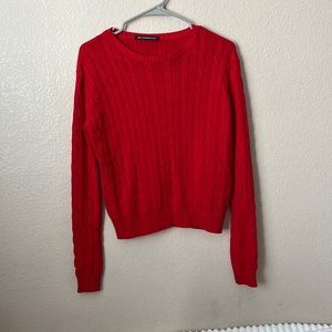 Red brandy Melville sweater
